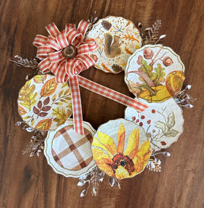 FALL MINI PLATE WREATH