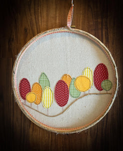 FAUX SEW FALL TREE HOOP