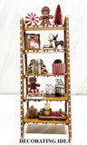 Christmas Ladder Shelf with Goodies