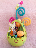 GREEN BASKET EASTER MUG TOPPER