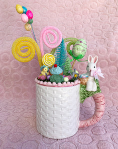 LATTICE BUNNY MUG TOPPER