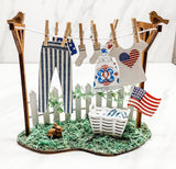Decorated Clothesline Kit - Pink/Patriotic