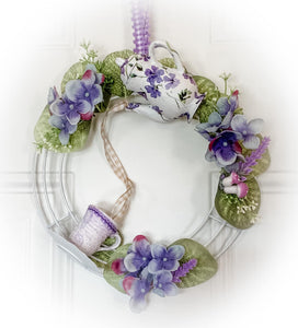 POURING TEACUP WREATH