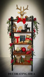 Christmas Ladder Shelf with Goodies