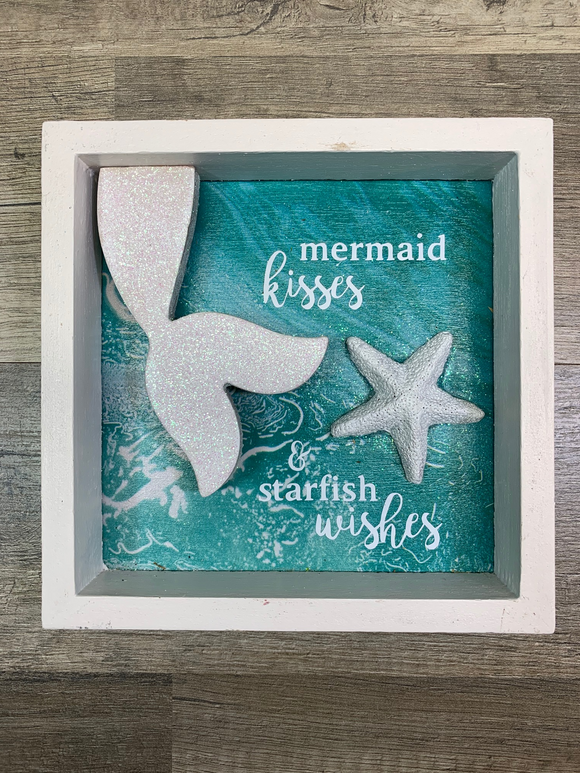 Mermaid Kisses & Starfish Wishes Mini Shadowbox