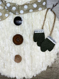 Fluffy Snowman with Mittens Wall Hanging
