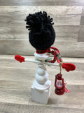 Candlestick Snowman Black Hat