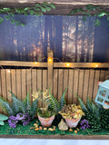 Backyard Fence Lighted Shadowbox