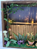 Backyard Fence Lighted Shadowbox