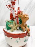 Reindeer Treats Bowl with Elf Topper