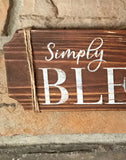 Simply Blessed Fall Wood Wall Plaque