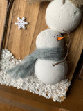Snowman Stack Wall Plaque