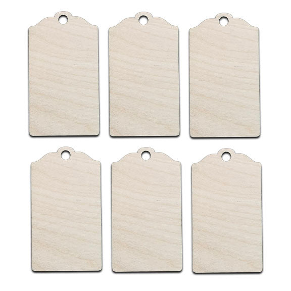 Wood Tags - Sets of Six or Ten